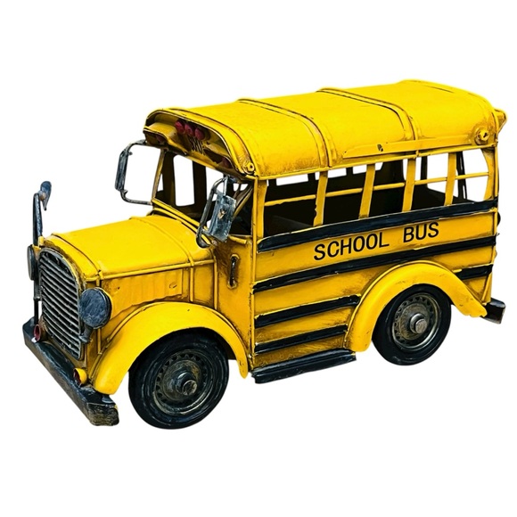 Other - School Bus Vintage-Style DecorativeYellow Metal/Model Worn/Finish